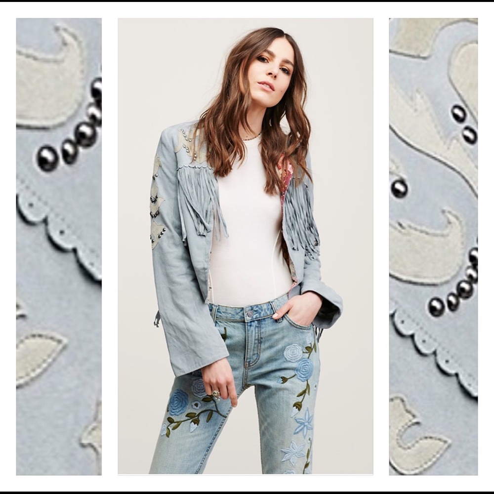 NWT Free People For The Dreamers Leather Jacket